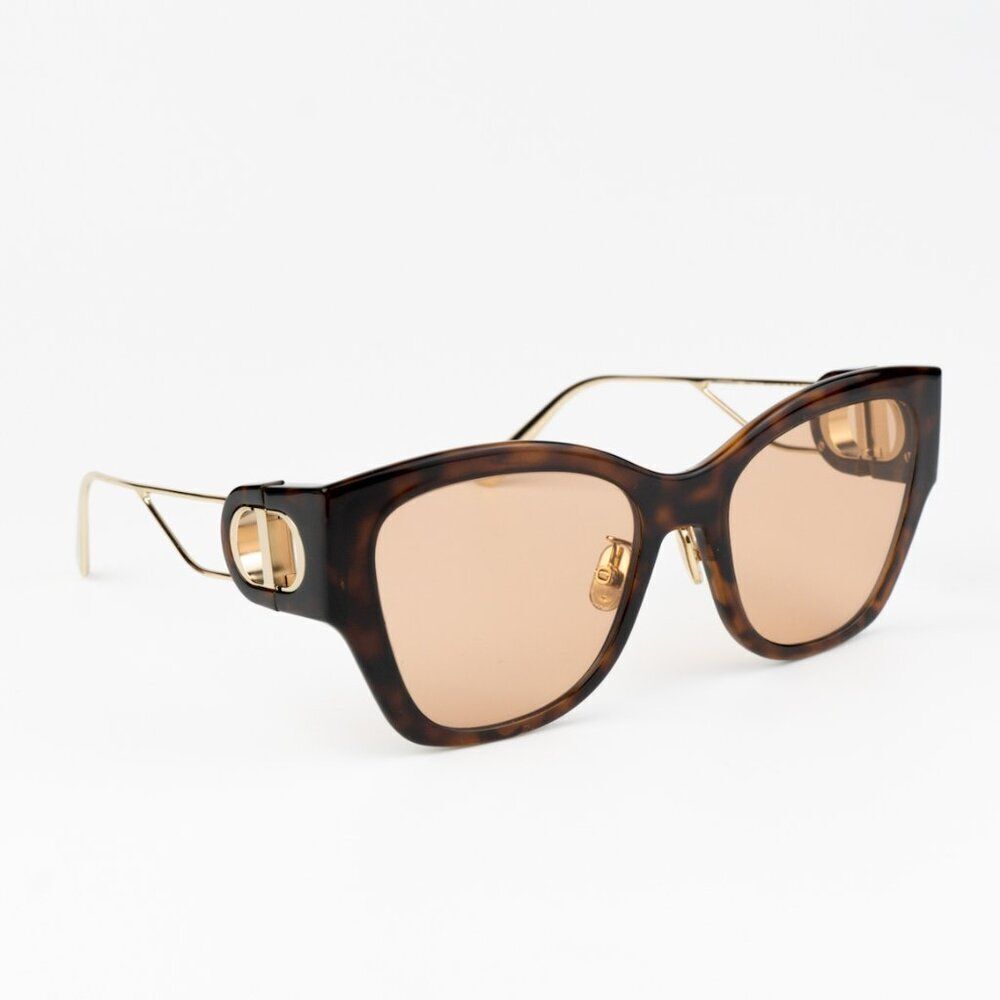 NEW Dior 30MONTAIGNE B2U CD40082U 53Y 26L0 Havana Brown Sunglasses - Picture 7 of 14